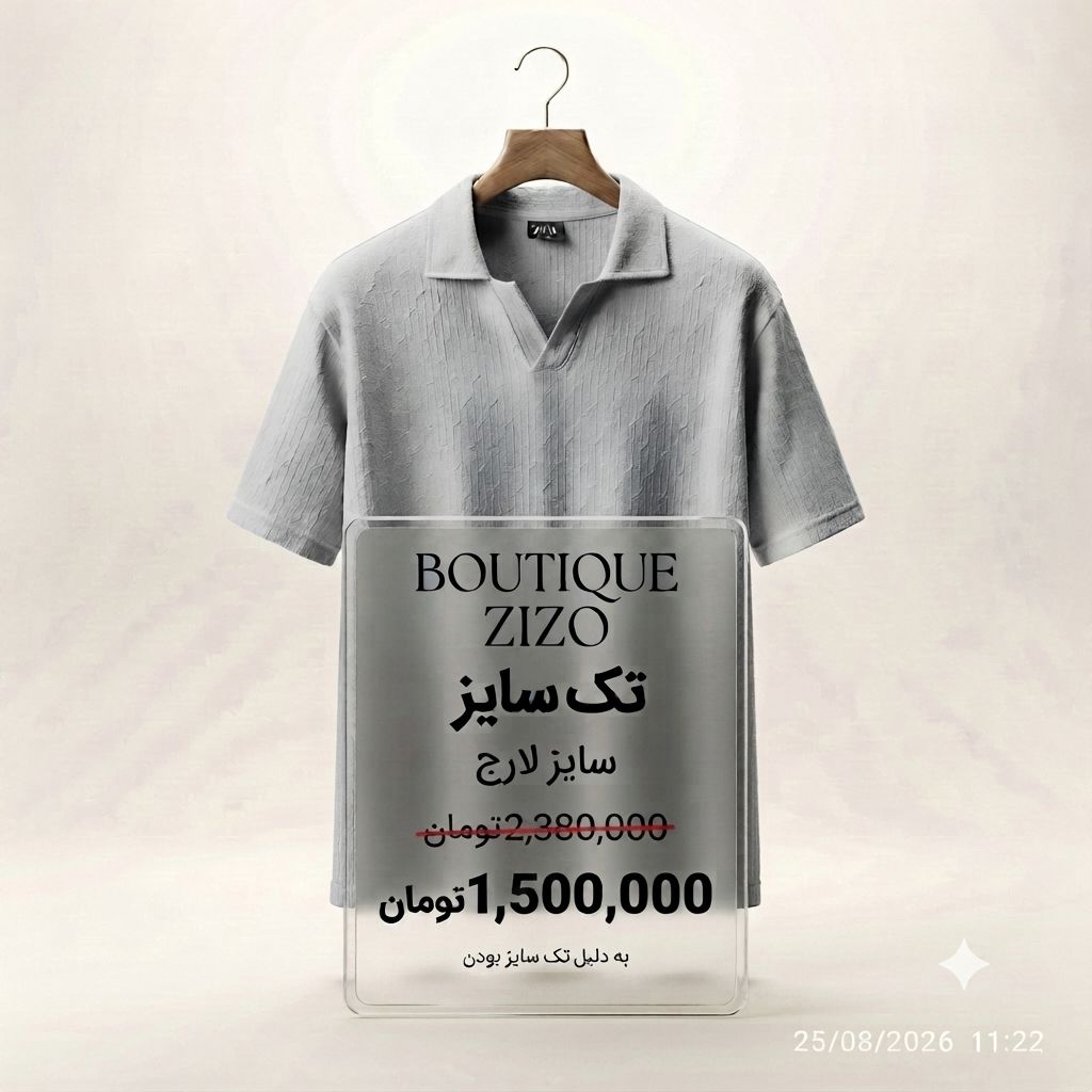 تیشرت تک سایز تخفیفی ۳
